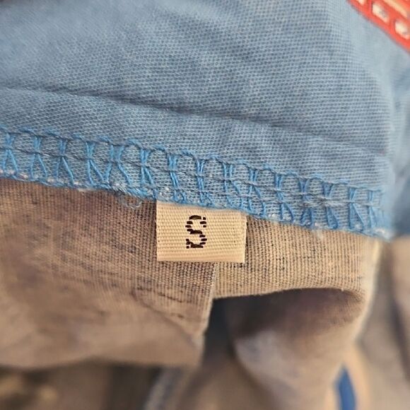 Novelty Blue Pleated Skater Skirt with British Cityscape Print - Picture 3 of 16